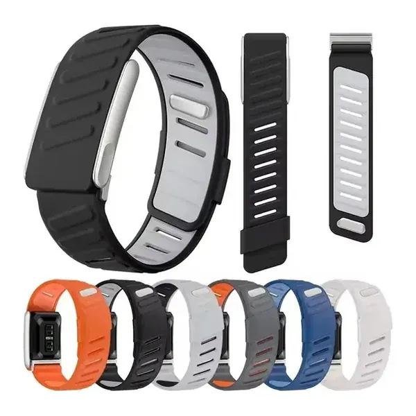 Whoop 5.0 Silicone Watch Band (MG) Dark Bl\Light Bl